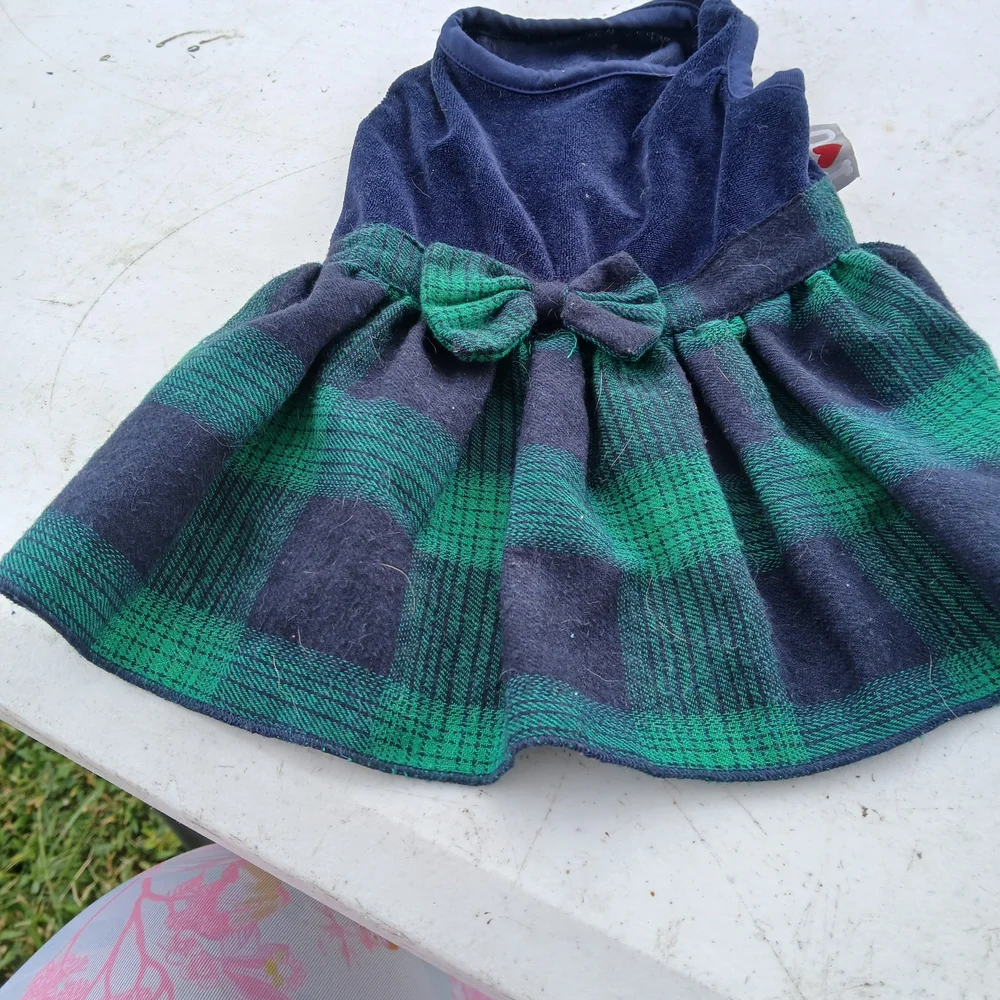 Pink and Red Heart Dog Dress